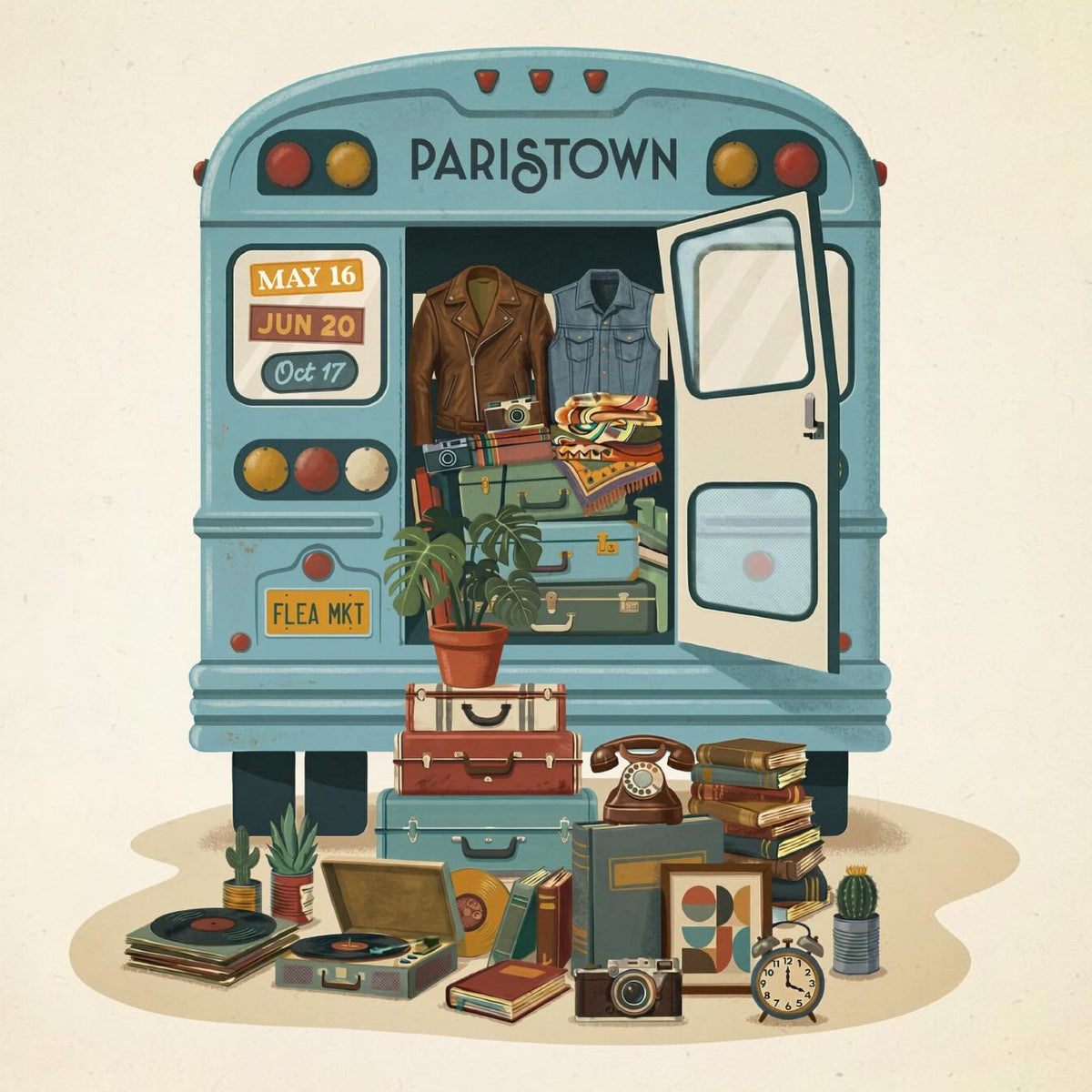 Paristown Flea Poster